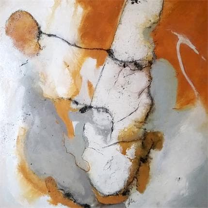 Peinture Quiétude 1 par Han | Tableau Abstrait Paysages