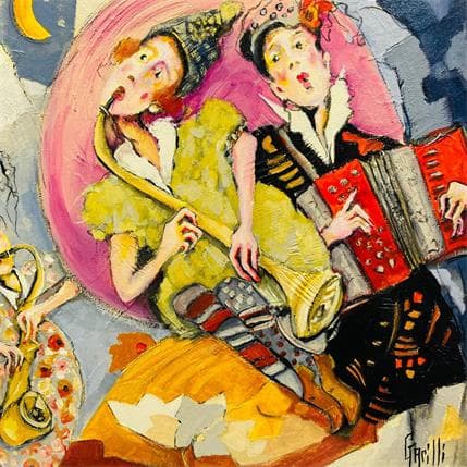 Peinture At the moonlight par Garilli Nicole | Tableau