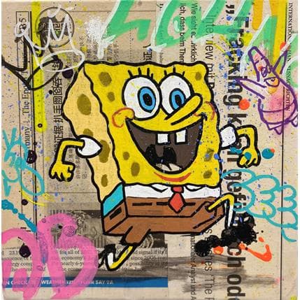 Peinture Bob par Miller Jen  | Tableau Street Art icones Pop