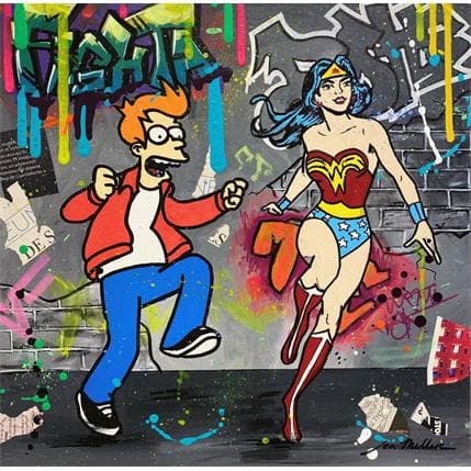 Peinture Galatic dance par Miller Jen  | Tableau Street Art icones Pop