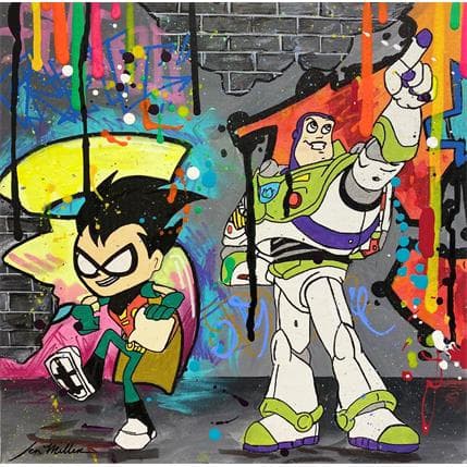 Peinture Heros par Miller Jen  | Tableau Street Art icones Pop