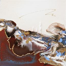 Peinture C788 par Naen | Tableau Abstrait Acrylique Minimaliste