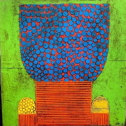 Peinture Nuca 4 par Ortiz Gustavo | Tableau Art Singulier Carton, Collage Portraits