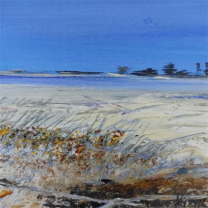 Peinture Ajoncs sur le sentier par Fièvre Véronique | Tableau Figuratif Acrylique Marine