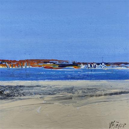 Painting Vue sur la baie by Fièvre Véronique | Painting Figurative Acrylic Marine