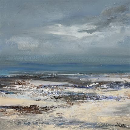 Peinture Lumière sur le sable par Fièvre Véronique | Tableau Figuratif Acrylique Marine