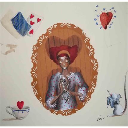 Peinture La chiave dell'empatia par Nai | Tableau Surréalisme Acrylique scènes de vie