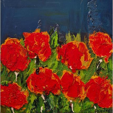 Peinture Flowers par Shahine | Tableau  Huile