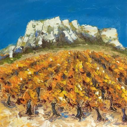 Peinture Vignes en Provence par Sabourin Nathalie | Tableau  Huile