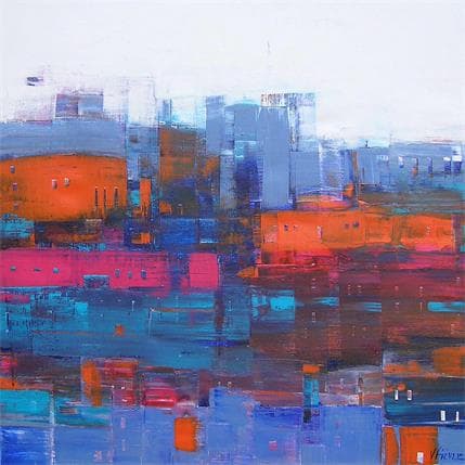 Peinture Favellas par Fièvre Véronique | Tableau Figuratif Acrylique Paysages