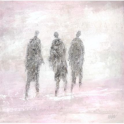 Painting Cœur en chemin by Escolier Odile | Painting Raw art