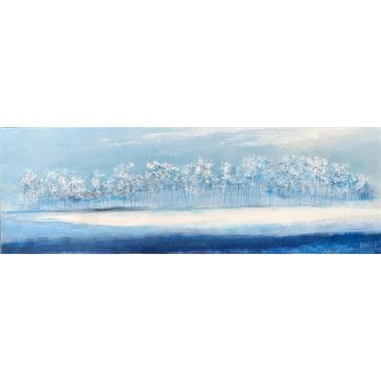 Peinture Lumière dans le feuillage par Escolier Odile | Tableau Figuratif Acrylique Paysages