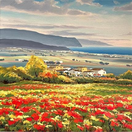 Peinture Looking poppies par Requena Elena | Tableau  Huile
