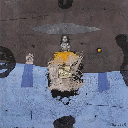 Peinture 25-94 par Boitier Thierry | Tableau Abstrait Acrylique Portraits