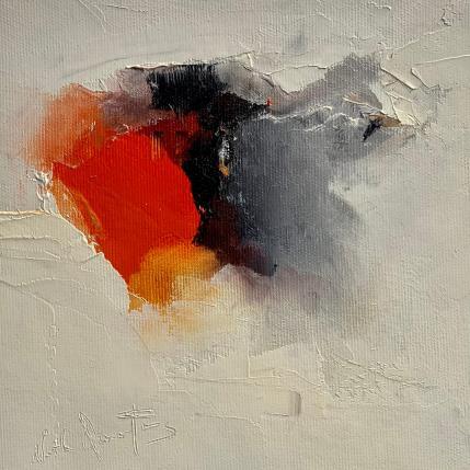 Painting Orange tonique by Dumontier Nathalie | Painting Abstract Oil Minimalist, Pop icons