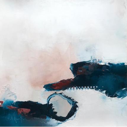 Peinture De blanc et de rouille par Dumontier Nathalie | Tableau  Huile