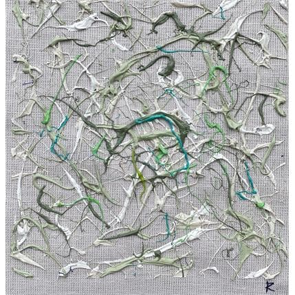 Peinture Mademoiselle café par Cantin Rose | Tableau Abstrait Acrylique minimaliste