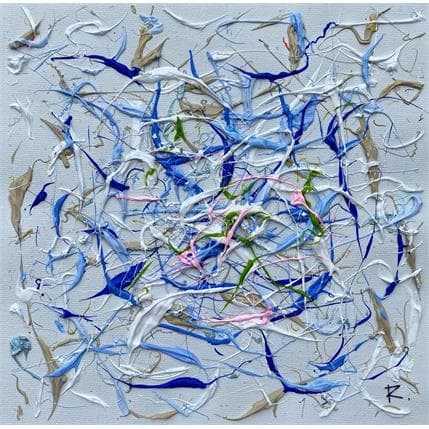 Peinture Les marées par Cantin Rose | Tableau Abstrait Acrylique minimaliste