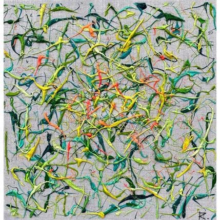 Peinture Les complices par Cantin Rose | Tableau Abstrait Acrylique minimaliste