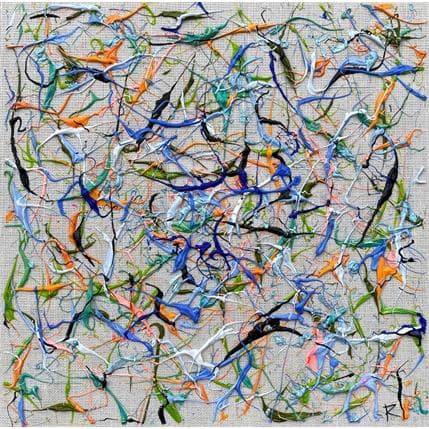 Peinture Etude géométrique par Cantin Rose | Tableau Abstrait Acrylique minimaliste