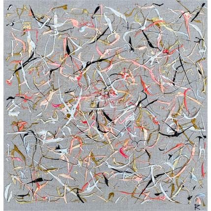 Peinture Amour immaculé par Cantin Rose | Tableau Abstrait Acrylique minimaliste