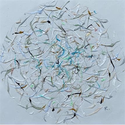 Peinture Les chemins montants par Cantin Rose | Tableau Abstrait Acrylique minimaliste