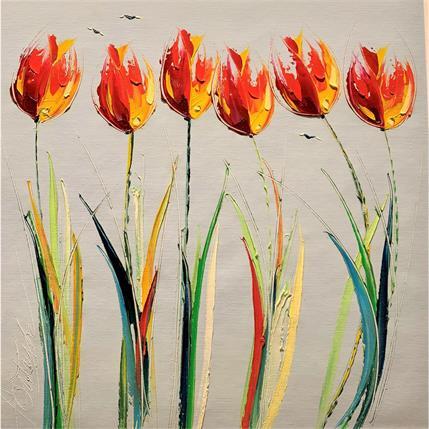 Peinture Mes fleurs pour toi par Fonteyne David | Tableau  Acrylique
