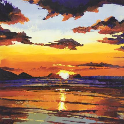 Peinture Cloudscape n°31 par Chen Xi | Tableau Figuratif Huile Paysages