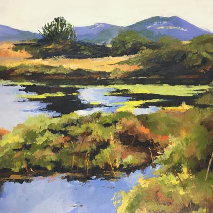 Peinture River in autumn par Chen Xi | Tableau Figuratif Huile Paysages