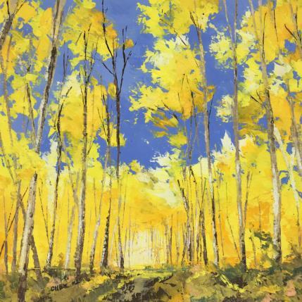 Peinture Souvenir dans le vent par Chen Xi | Tableau Figuratif Huile Paysages