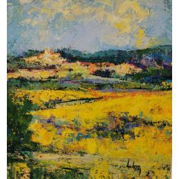 Painting Gargas en Provence by Vaudron | Painting Figurative Gouache Landscapes