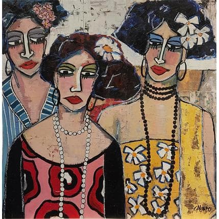 Peinture Un ciclo par Garcia Gallardo Mercedes | Tableau Figuratif Huile Portraits, scènes de vie