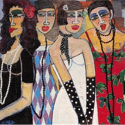 Peinture Libres par Garcia Gallardo Mercedes | Tableau Art Singulier Huile Portraits