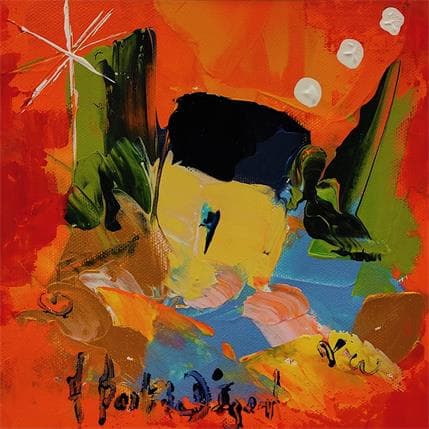 Peinture EN PENSANT A TOI par Bastide d´Izard Armelle | Tableau Abstrait Acrylique Paysages