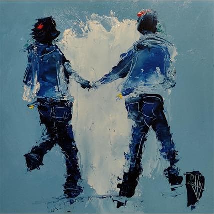 Peinture Délire par Raffin Christian | Tableau Figuratif Huile Scènes de vie