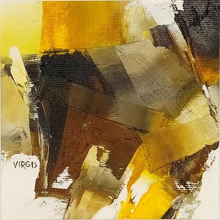Peinture Around the light par Virgis | Tableau Abstrait Huile Minimaliste