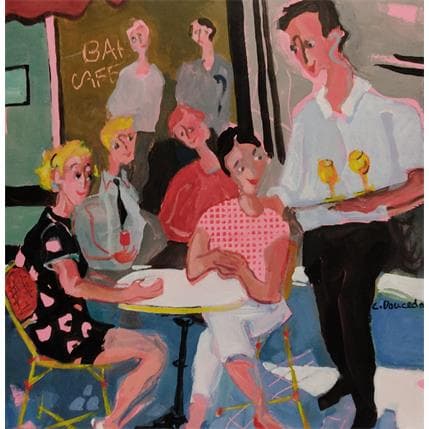 Peinture Blancs de Provence par Doucedame Christine | Tableau Figuratif Acrylique Scènes de vie