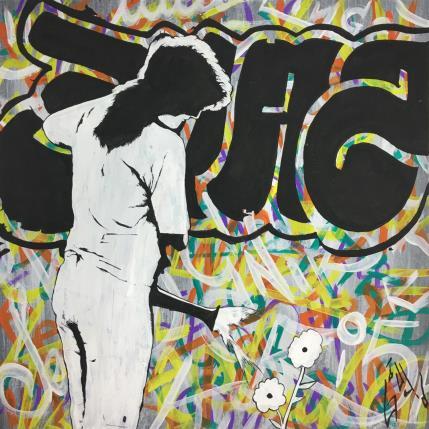 Peinture refresh the city par Di Vicino Gaudio Alessandro | Tableau Street Art Acrylique, Graffiti scènes de vie