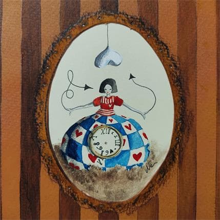 Peinture Alice in the garden par Nai | Tableau Surréalisme Acrylique