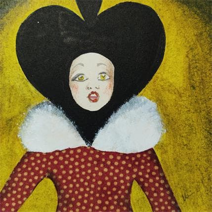 Peinture La regina dello Stupore par Nai | Tableau Surréalisme Acrylique Portraits