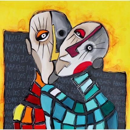 Peinture Abrazos Mudos par Gorigoitia Karla  | Tableau Art Singulier Portraits