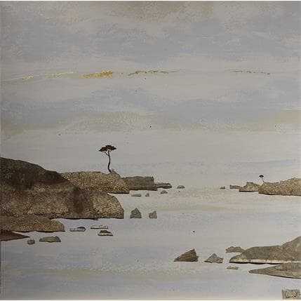 Peinture N°3971 Terre natale par Lemonnier  | Tableau Figuratif Acrylique Marine