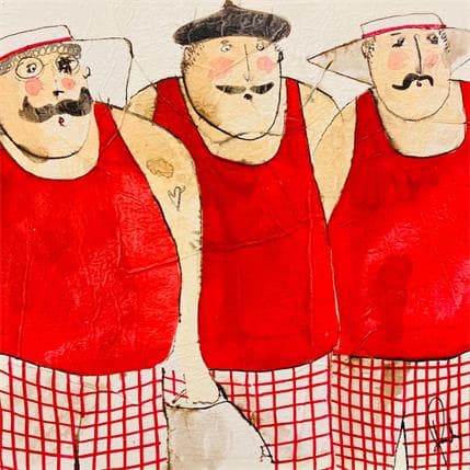 Peinture Benjamin Bernard Barnabé par Colombo Cécile | Tableau  Acrylique, Pastel