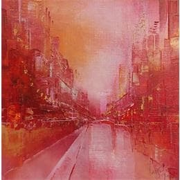 Pintura Illumination por Levesque Emmanuelle | Pintura Abstract Oil Urban