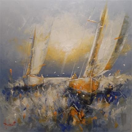 Peinture Régate par Hébert Franck | Tableau  Huile