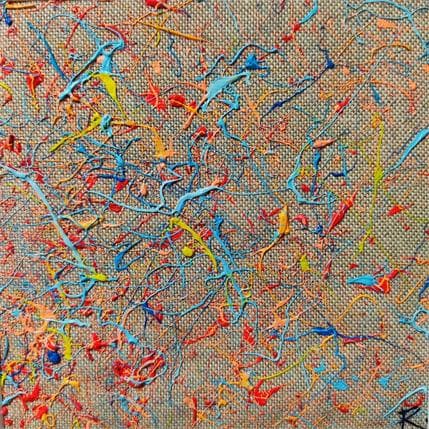 Peinture Les mémoires par Cantin Rose | Tableau Abstrait Acrylique minimaliste