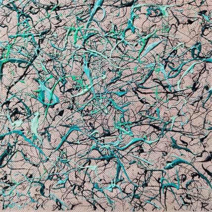 Peinture Le Brouillard par Cantin Rose | Tableau Abstrait Acrylique minimaliste