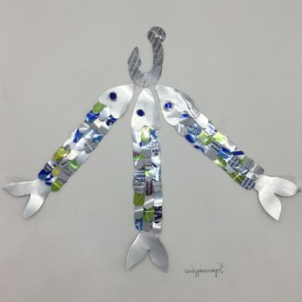 Peinture EJM 010 par Marjot Emily Jane  | Tableau Matiérisme Animaux