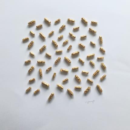 Peinture vrac pills par Marjot Emily Jane  | Tableau Matiérisme Minimaliste