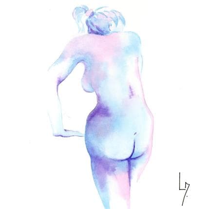 Peinture NF114 par Loussouarn Michèle | Tableau Figuratif Aquarelle Nu